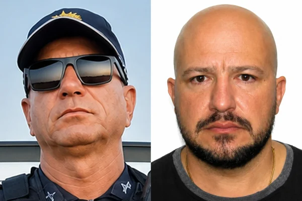 Montagem com foto de Cícero Romério Ribeiro Honório e Cleberson Osternes Rodrigues