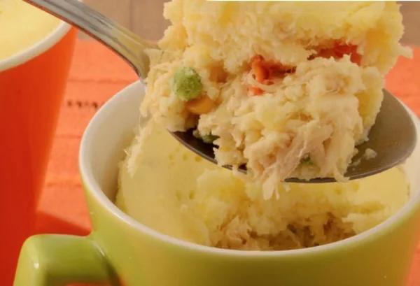 Torta de Frango na caneca