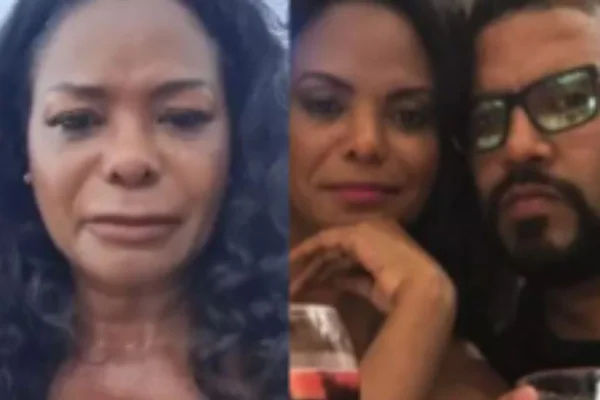 Selminha Sorriso com o ex-marido, Magal