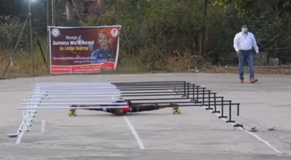 Patinadora indiana bate recorde
