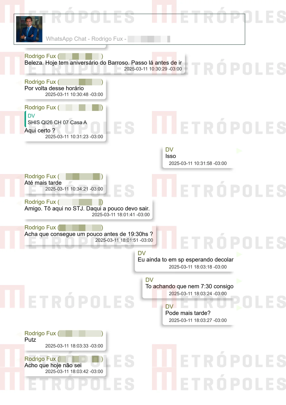 Filho de Fux ofereceu tapete vermelho a Vorcaro; veja prints das conversas - imagem 21 Filho de Fux ofereceu tapete vermelho a Vorcaro; veja prints das conversas - imagem 21