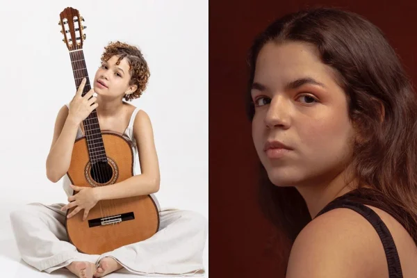 Montagem com fotos coloridas de Analu Sampaio e Cacá Magalhães - Metrópoles
