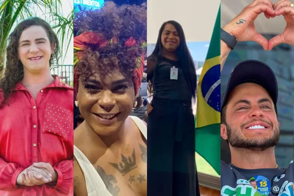 Imagem colorida, vereadores e vereadores trans eleitos por todo o Brasil - Metrópoles