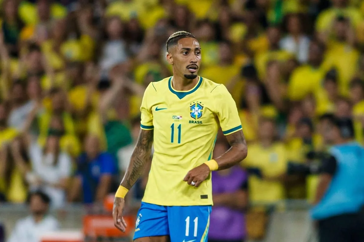 Raphinha, atacante da Seleção Brasileira Raphinha, atacante da Seleção Brasileira