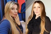 Sandra Redivo, repórter da Band, e Simony