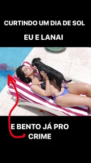 Nas fotos, já dava para ver seu irmão Bento por perto