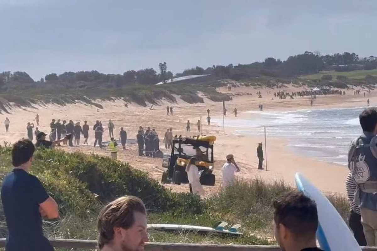 Praia de Long Reef, localizada no norte de Sydney (Austrália)