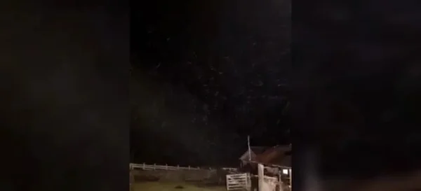 imagem colorida neve inverno em santa catarina