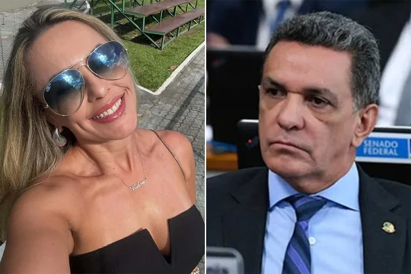 Senadora Roberta Acioly e o conselheiro de Roraima, Mecias de Jesus