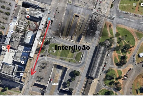 Atenção! Trânsito em frente à praça do Conic será interditado