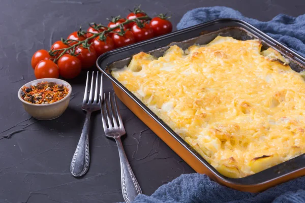 foto colorida frango com creme de batata