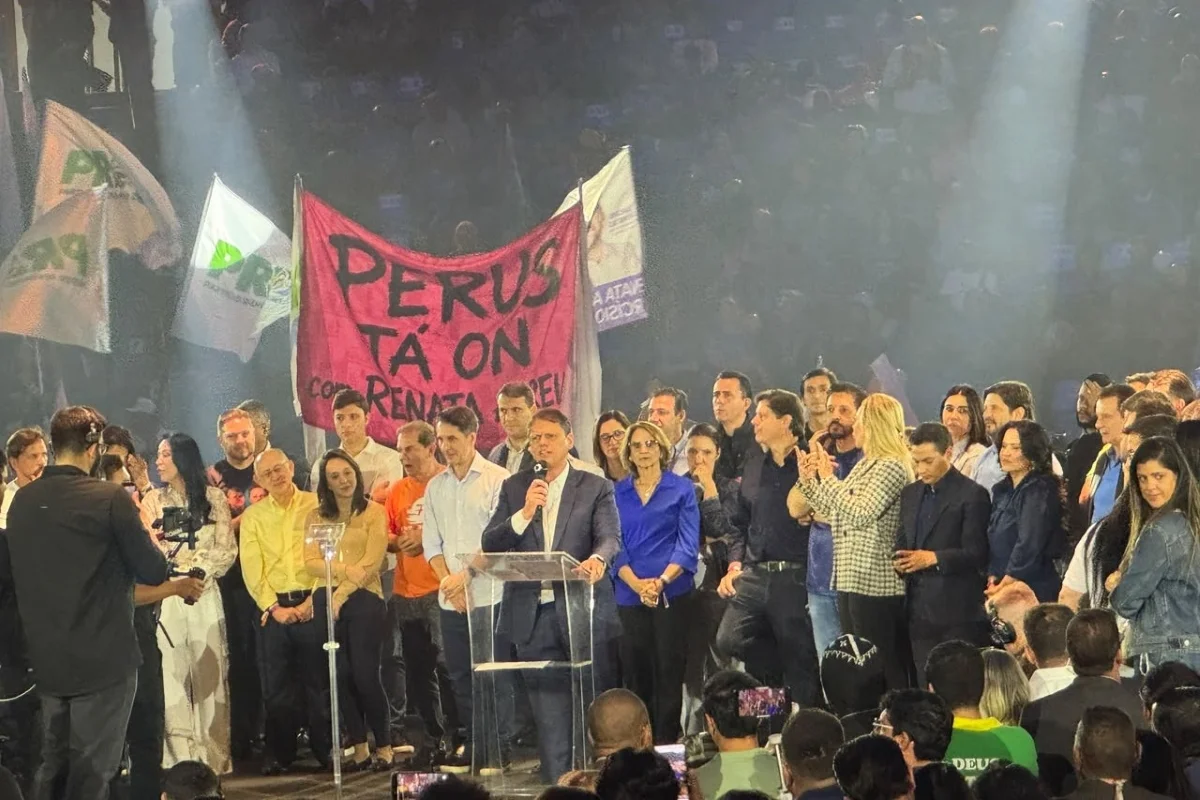 Convenção de Tarcísio reuniu nomes como Flávio Bolsonaro e Ricardo Nunes Convenção de Tarcísio reuniu nomes como Flávio Bolsonaro e Ricardo Nunes