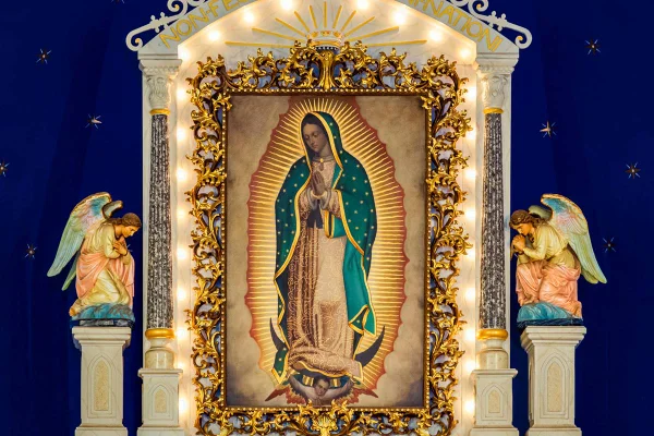 Foto colorida de imagem de Nossa Senhora de Guadalupe - Metrópoles