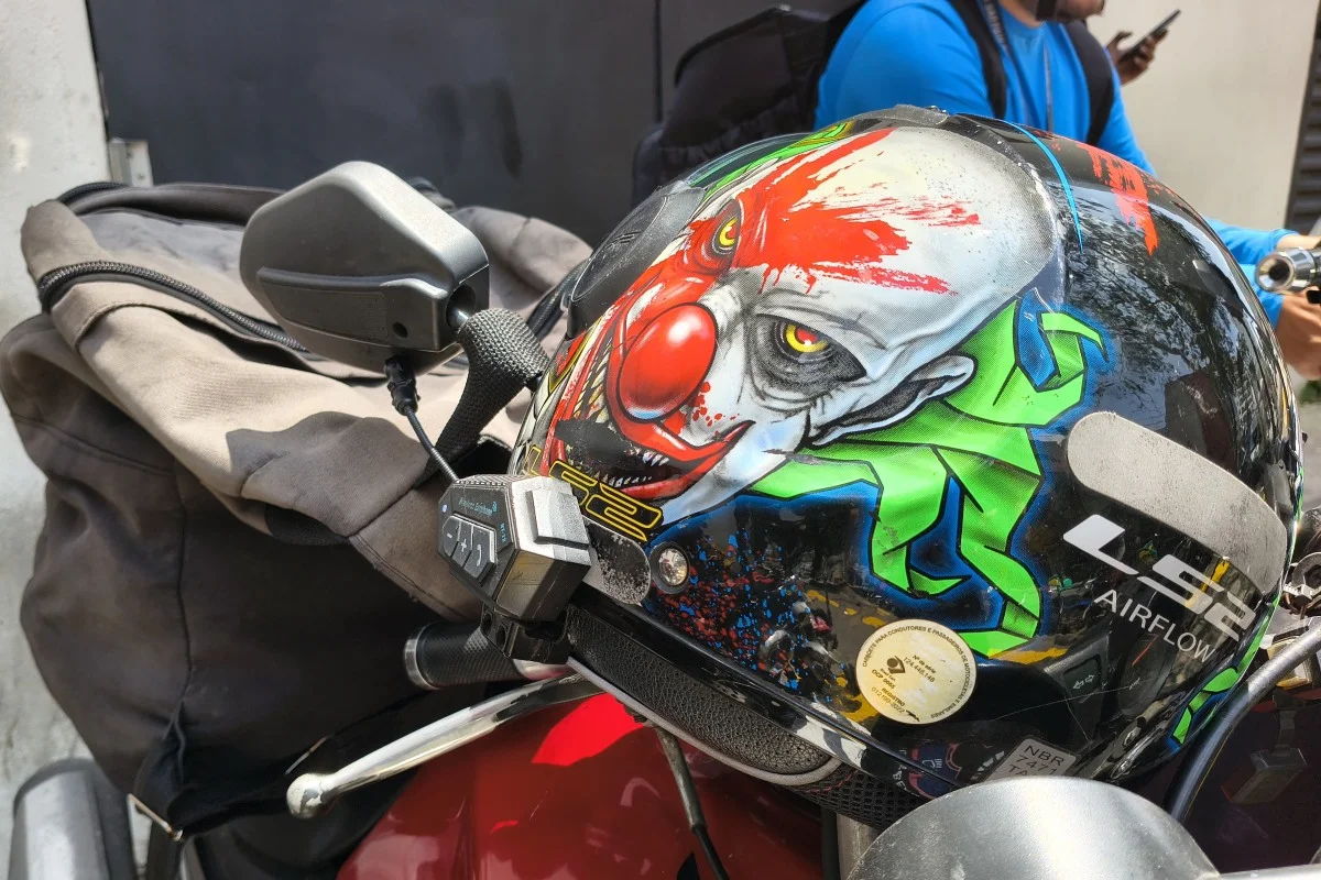 Capacete de motociclista em São Paulo Capacete de motociclista em São Paulo