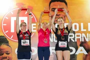 Pódio do PCD 4 KM feminino