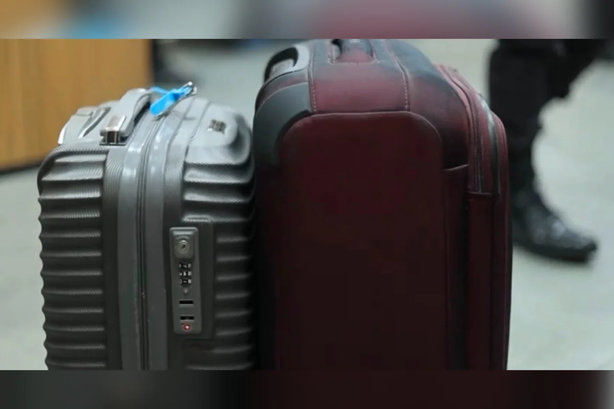 Malas foram encontradas na casa de um investigado Malas foram encontradas na casa de um investigado