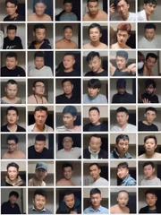 Montagem mostra alguns dos homens que foram enganados por Sister Hong