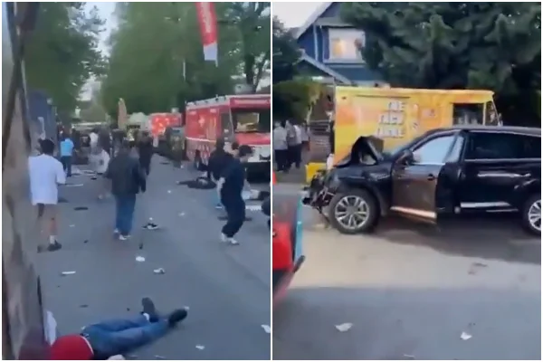 Imagem colorida mostra destruição deixada por incidente em festival filipino no canadá | Metrópoles