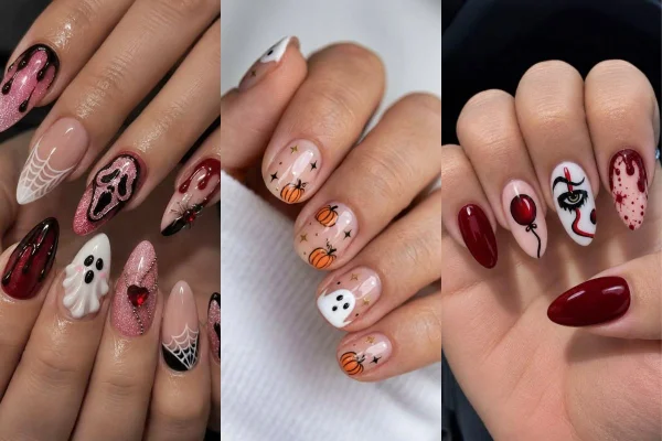 unhas de halloween
