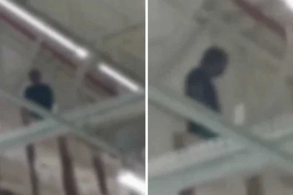 Imagem colorida de homem que causou confusão