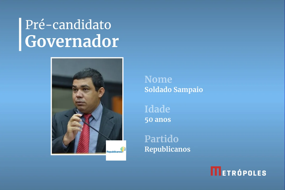Soldado Sampaio é é pré-candidato ao governo de Roraima para as eleições definitivas de outubro Soldado Sampaio é é pré-candidato ao governo de Roraima para as eleições definitivas de outubro