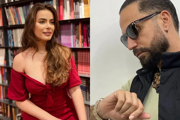 Montagem com fotos Rayanne Morais e Latino