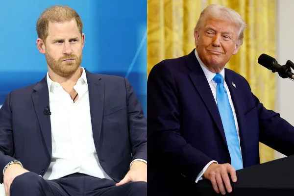 Príncipe Harry e Donald Trump - Metrópoles