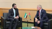 Encontro entre o rei Abdullah II, da Jordânia, e al-Sharaa