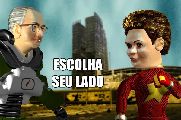Dilma Rousseff e Eduardo Cunha viram personagens de jogo de luta desenvolvido em Brasília