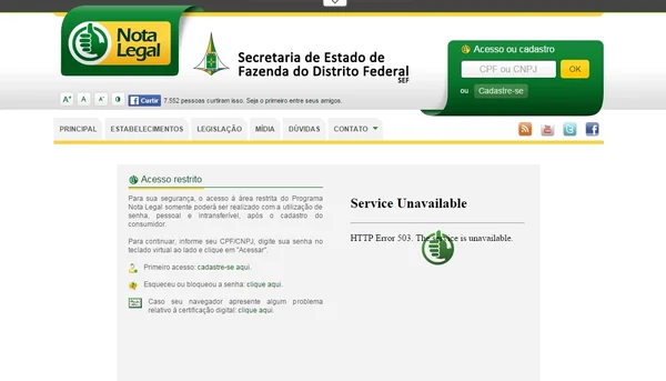 Brasilienses já enfrentam problemas para indicar créditos do Nota Legal