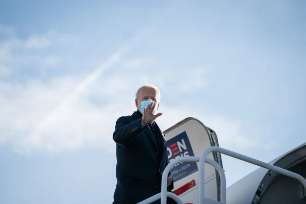 Joe Biden durante campanha eleitoral nos EUA 2020