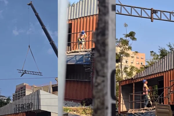 Prefeitura inicia retirada de estrutura do Teatro de Contêiner - Metrópoles