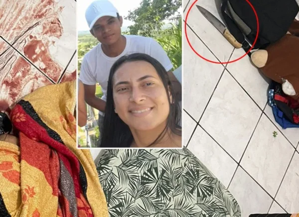 Imagem colorida de suspeito e vítima - Metrópoles