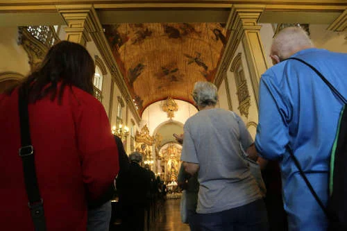 Missa na igreja de São Francisco Missa na igreja de São Francisco