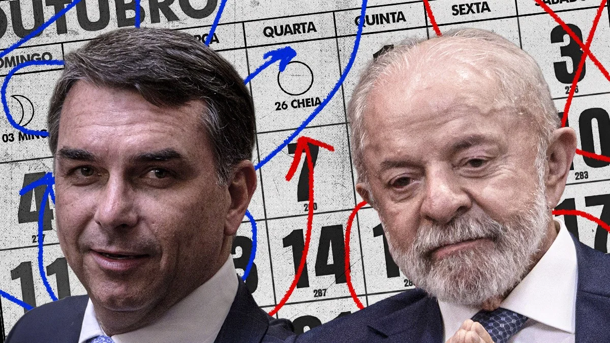 Eleições 2026: confira as agendas de Flávio e Lula nesta terça (20/10)