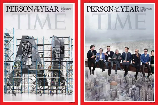 Imagem da capa das personalidades do ano da Time em 2025 - Metrópoles