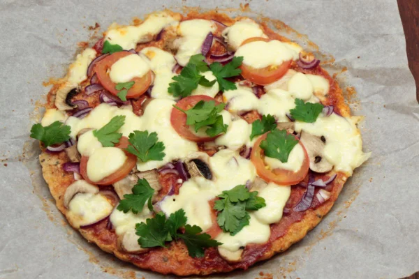 pizza de couve flor