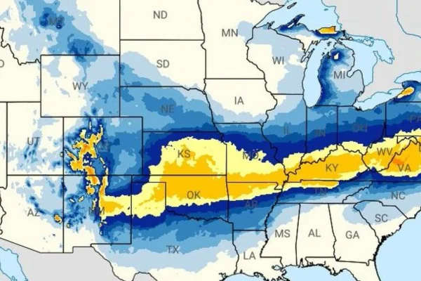 Imagem colorida, EUA: veja estados que declararam emergência por tempestade de inverno - Metrópoles
