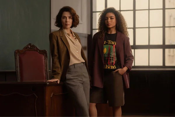 Marjorie Estiano e Any Gabrielly revelaram que não tinham experiências jurídicas antes de gravarem Habeas Corpus, nova série da Netflix - Metrópoles