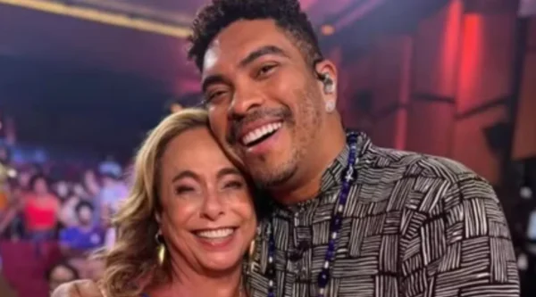 Cissa Guimarães com Denny Denan