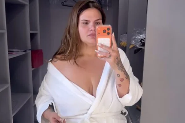 Antes e depois: nua, Thais Carla revela mudanças após perder 85 kg - Metrópoles
