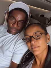 Lázaro Ramos e Taís Araújo fazem pose