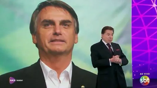 Silvio Santos fala com Bolsonaro no Teleton: “Começou acertando”