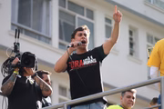 Deputado federal Nikolas Ferreira (PL-MG) em ato bolsonarista na Avenida Paulista
