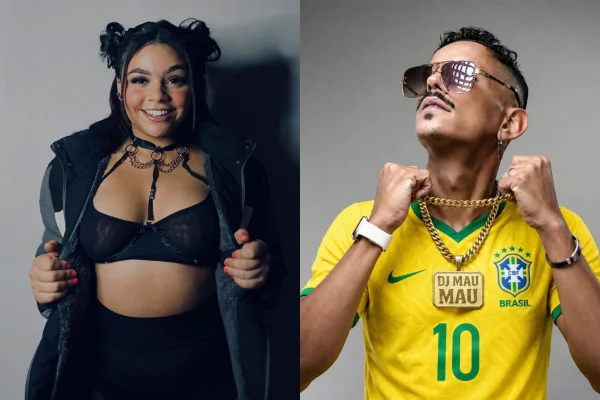 Montagem com fotos coloridas de Maurinan da Silva e Hellen Nattany Menezes Santos