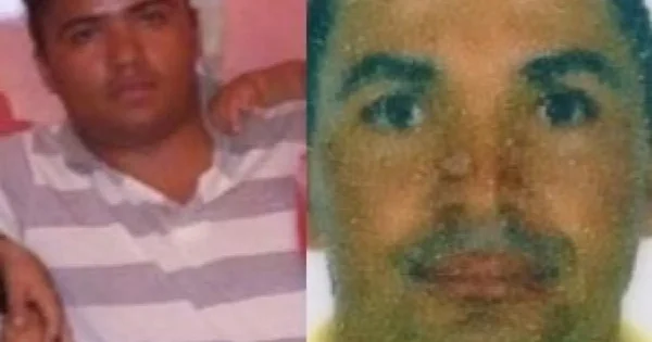 Imagem colorida da vítima e do assassino que seria julgado - Metrópoles
