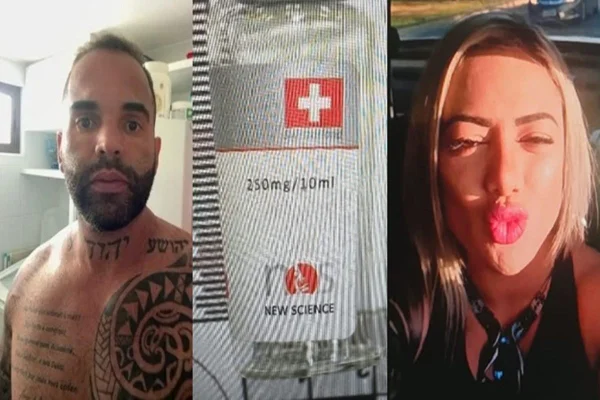 homem tatuado e mulher loira