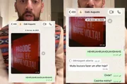 Cartolouco compartilhou prints de conversas com Gabriela Augusto em 2025