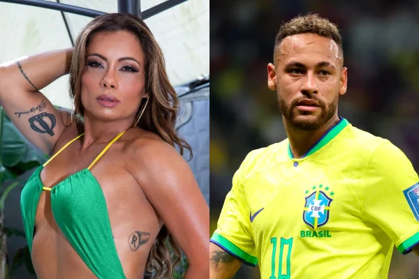 Ex-affair homenageia Neymar em fotos ousadas: “Bate um bolão”; veja