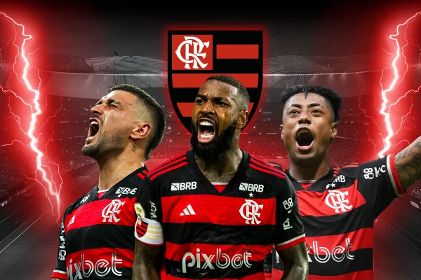 Flamengo chegou ao DF nesta tarde com time completo: Arrascaeta, Gerson, Bruno Henrique e todos os titulares